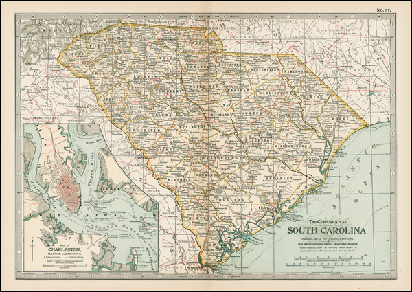 83-Southeast Map By The Century Company