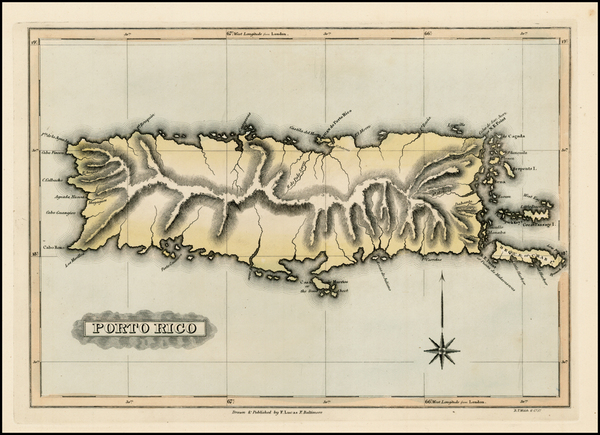 12-Caribbean Map By Fielding Lucas Jr.