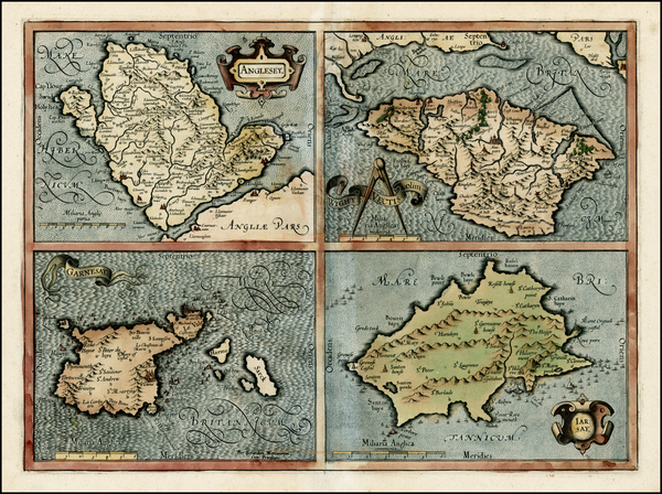 96-British Isles Map By  Gerard Mercator