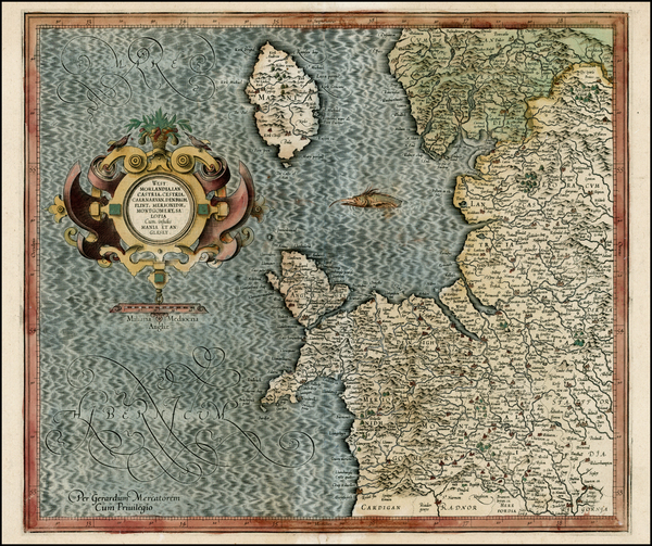 45-British Isles Map By  Gerard Mercator