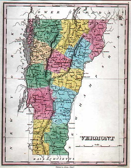 97-New England Map By Anthony Finley