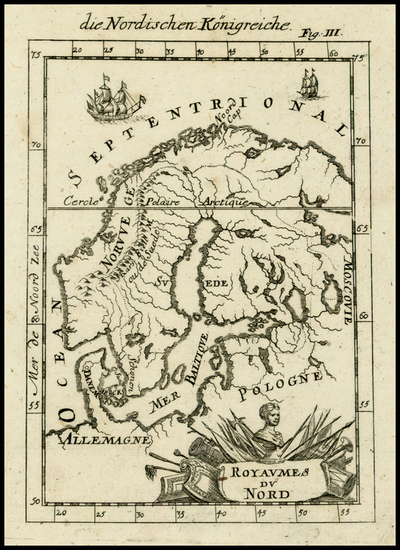 91-Scandinavia Map By Alain Manesson Mallet