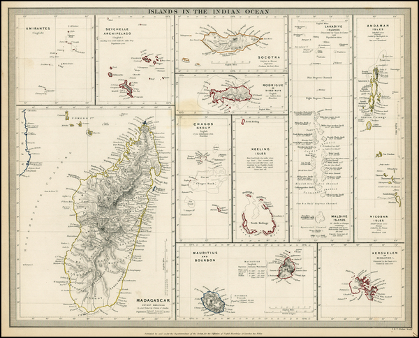 9-Indian Ocean and Other Islands Map By SDUK