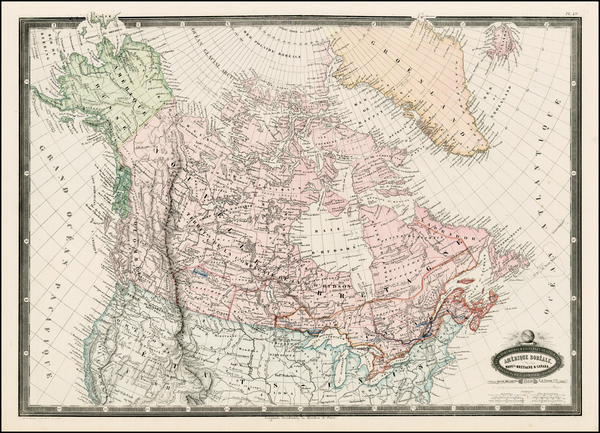 66-Alaska and Canada Map By F.A. Garnier