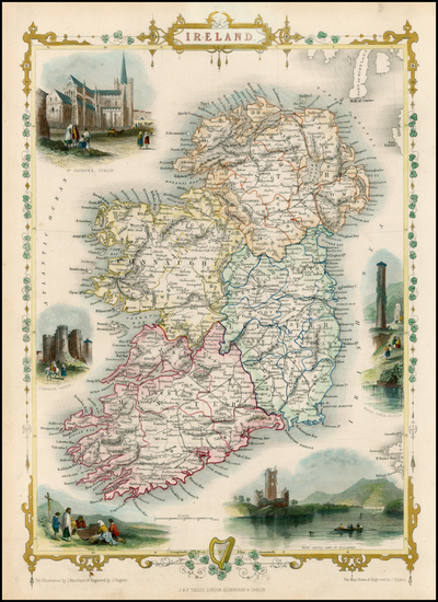 5-British Isles and Ireland Map By John Tallis