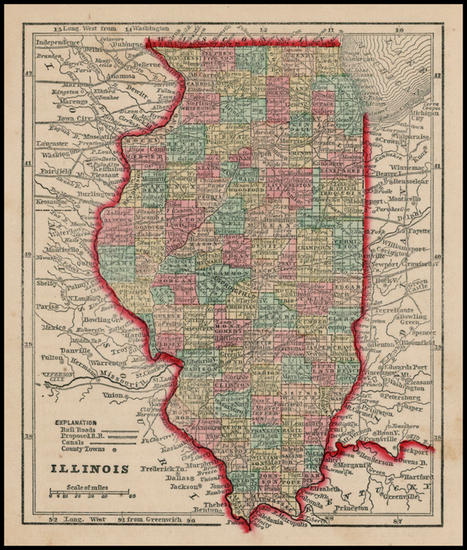 52-Midwest Map By Sidney Morse  &  Samuel Gaston