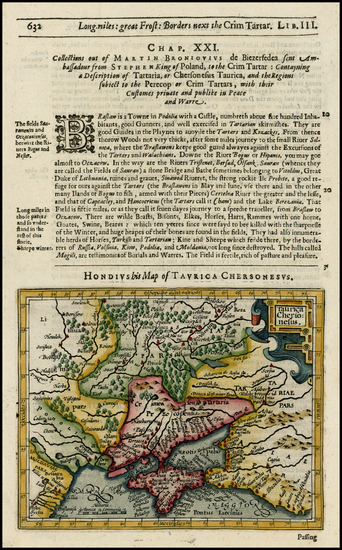 54-Russia, Baltic Countries, Central Asia & Caucasus and Russia in Asia Map By Jodocus Hondius