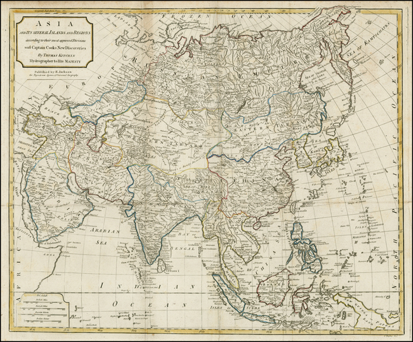 75-Asia and Asia Map By Thomas Kitchin