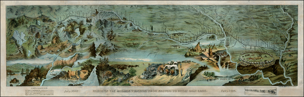 98-Midwest, Plains, Southwest and Rocky Mountains Map By Millroy & Hayes