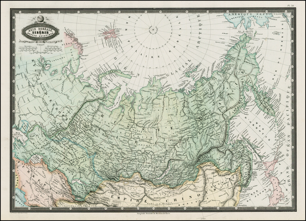 21-Polar Maps, Alaska, Russia, Central Asia & Caucasus and Russia in Asia Map By F.A. Garnier