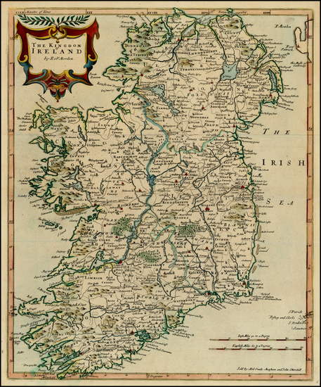30-Ireland Map By Robert Morden