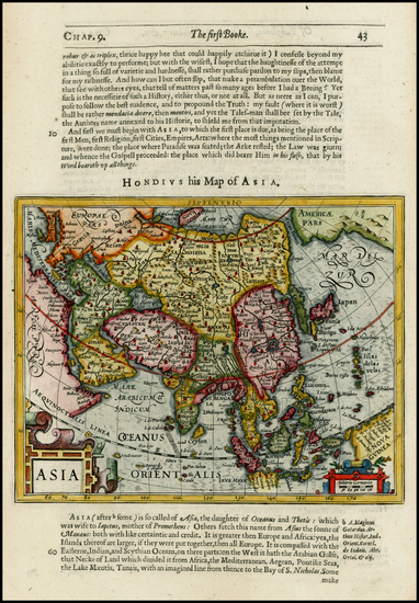 98-Asia, Asia, Australia & Oceania, Australia and Oceania Map By Jodocus Hondius / Samuel Purc