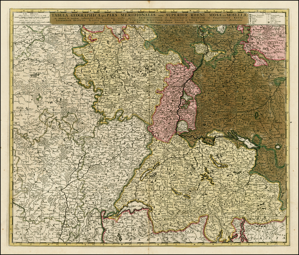 66-France and Germany Map By Nicolaes Visscher I