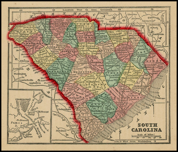 32-Southeast Map By Sidney Morse  &  Samuel Gaston