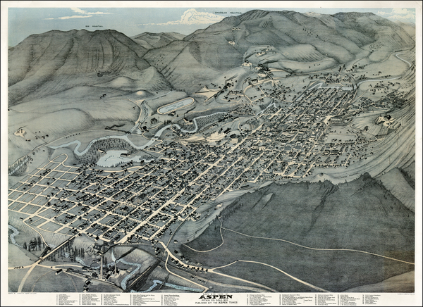 95-Rocky Mountains Map By Augustus Koch