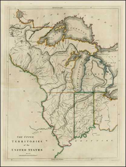 30-Midwest and Plains Map By Mathew Carey