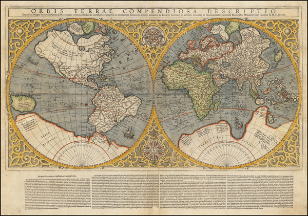 60-World and World Map By Rumold Mercator