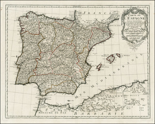 13-Spain and Portugal Map By Jean-Claude Dezauche