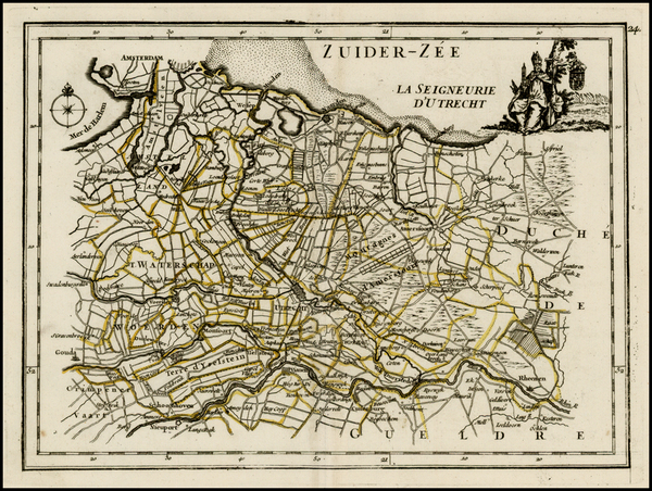 81-Netherlands Map By George Louis Le Rouge