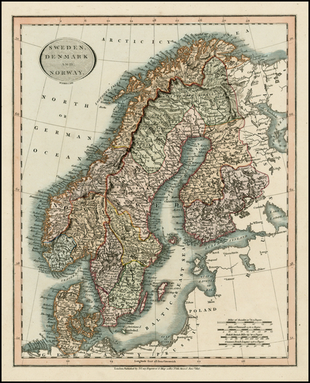 13-Scandinavia Map By John Cary