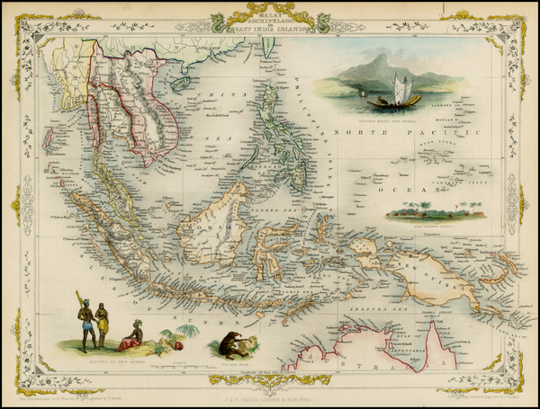 27-Southeast Asia and Philippines Map By John Tallis