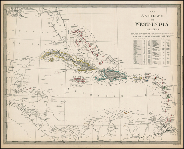 69-Caribbean Map By SDUK