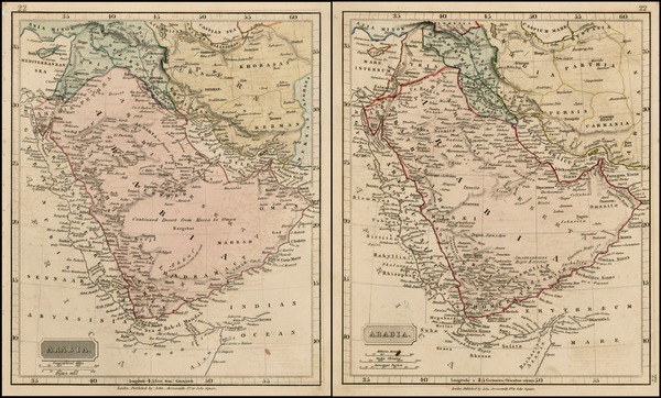 81-Middle East Map By John Arrowsmith