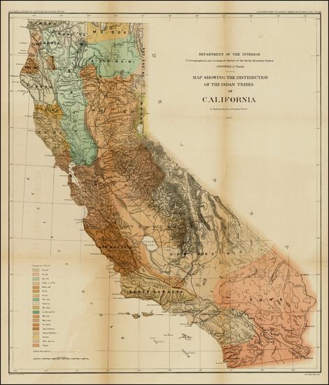 2-California Map By United States Department of the Interior