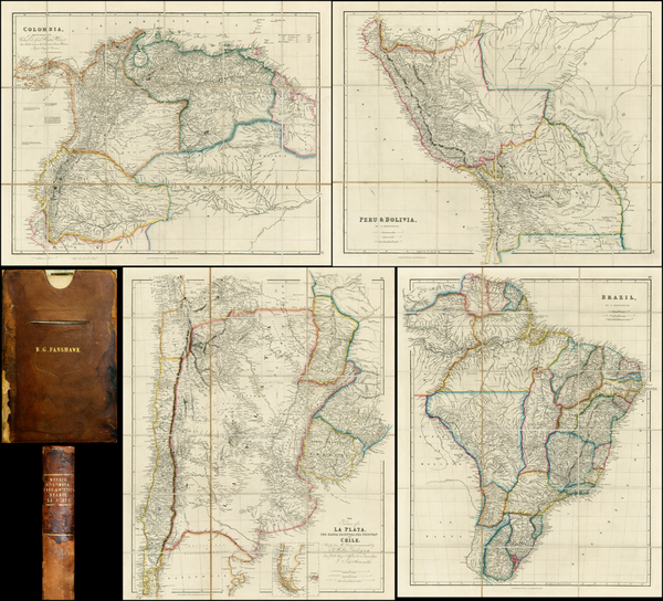 32-South America, Chile and Brazil Map By John Arrowsmith