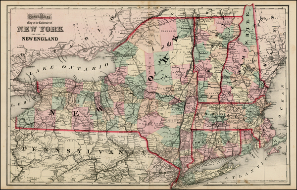 18-New England Map By OW Gray