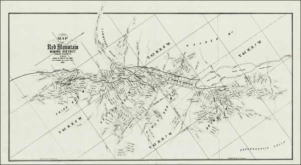 93-Rocky Mountains Map By W. A. Sherman