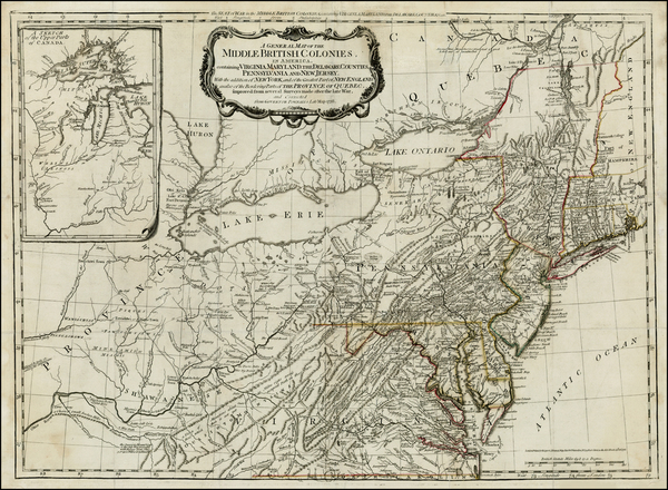 65-Southeast, Midwest and Canada Map By Lewis Evans / Sayer & Bennett