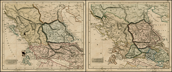 98-Balkans and Greece Map By John Arrowsmith