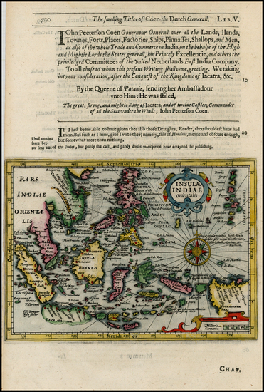 98-Southeast Asia, Philippines and Australia Map By Jodocus Hondius / Samuel Purchas