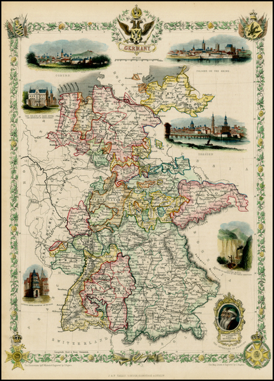 41-Germany Map By John Tallis