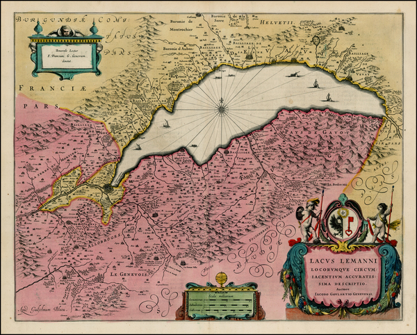 67-Switzerland Map By Willem Janszoon Blaeu