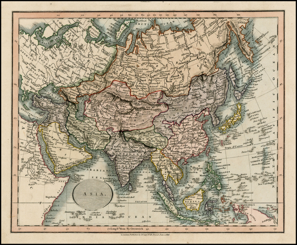 7-Asia and Asia Map By John Cary