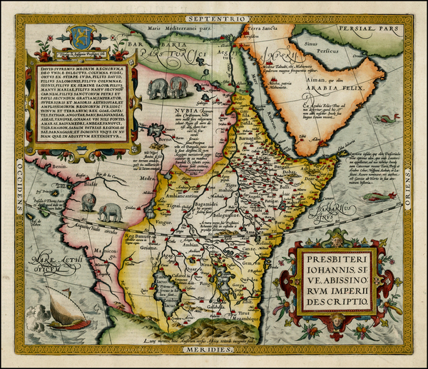 29-Africa, Africa, North Africa, East Africa and West Africa Map By Abraham Ortelius