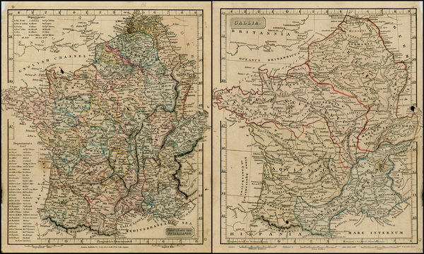 5-Netherlands and France Map By John Arrowsmith