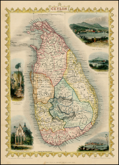 61-India and Other Islands Map By John Tallis