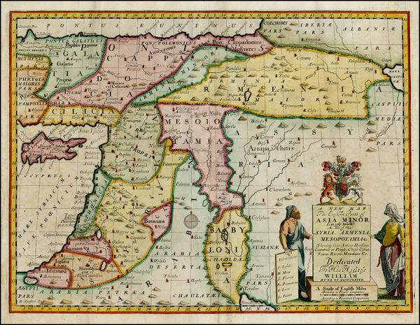 66-Turkey, Middle East, Turkey & Asia Minor and Balearic Islands Map By Edward Wells