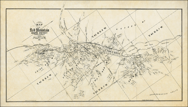 80-Rocky Mountains Map By W. A. Sherman