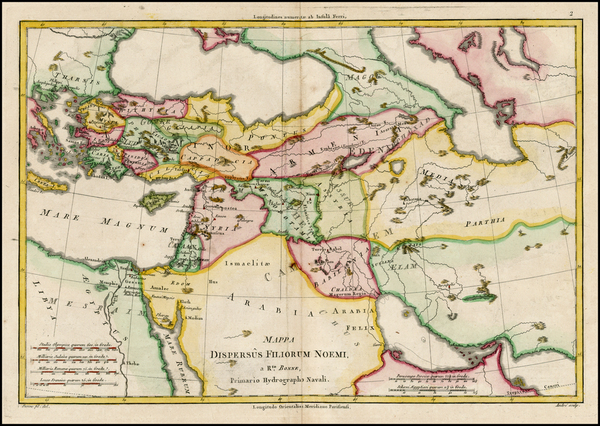 7-Middle East, Turkey & Asia Minor and Balearic Islands Map By Rigobert Bonne