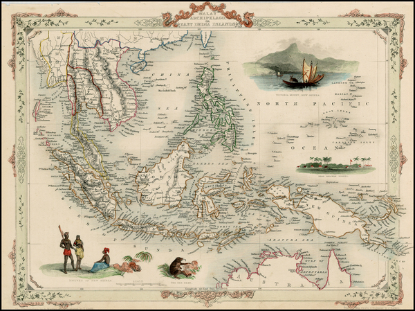 25-Southeast Asia and Philippines Map By John Tallis