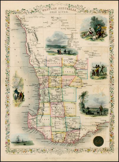 32-Australia Map By John Tallis