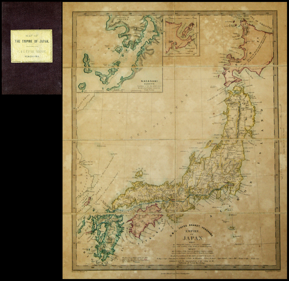 89-Japan Map By Edward Stanford