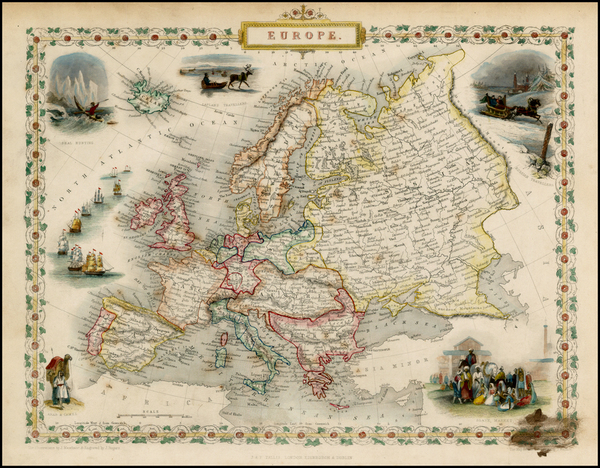 99-Europe and Europe Map By John Tallis