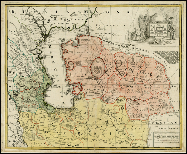 40-Russia, Ukraine and Central Asia & Caucasus Map By A Maas