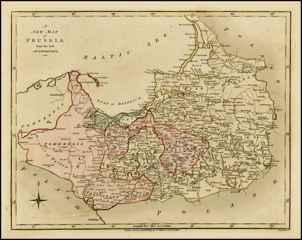 3-Poland, Baltic Countries and Germany Map By Robert Wilkinson