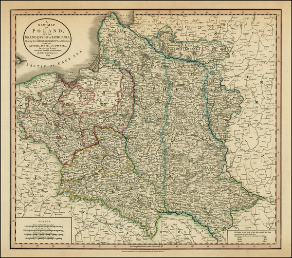 12-Poland, Russia and Baltic Countries Map By John Cary